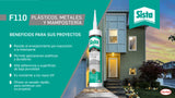 Silicona Sista Plásticos Metal y Mampostería
